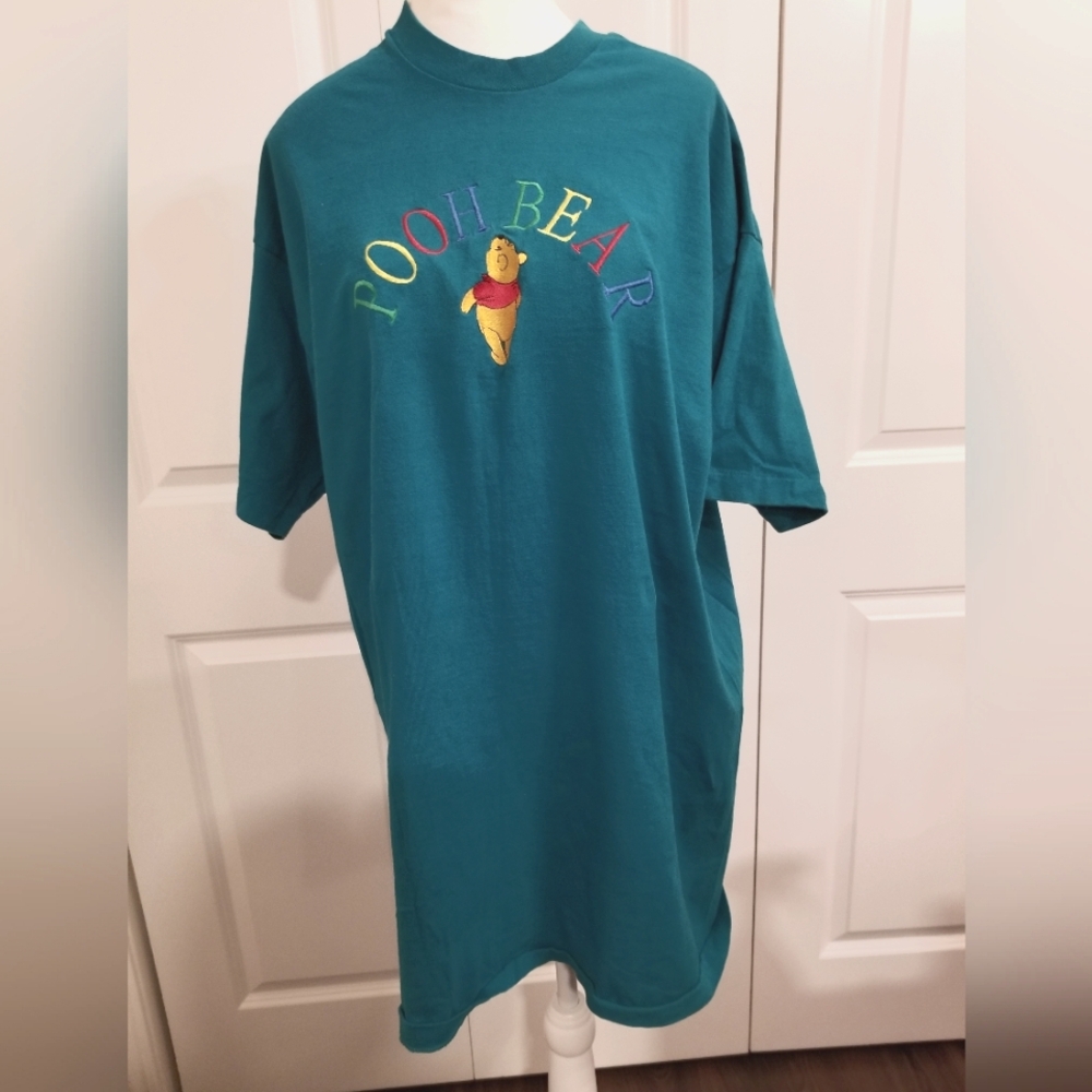 Disney Teal Pooh Bear Short Sleeve Tee